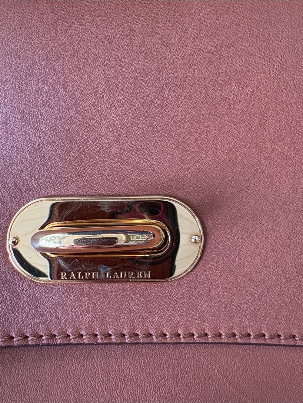 Ralph Lauren Tiffen Calfskin Leather Top-Handle/Shoulder Convertible Adjustable - Picture 3 of 15